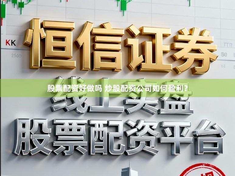 股票配资好做吗 炒股配资公司如何盈利？